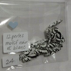 One-of-a-kind handmade/hand rolled paper beads/jewelry making/craft supplies/DIY